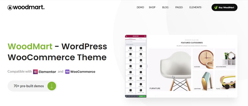 Woodmart is one of the best selling premium woocommerce WordPress theme in Themeforest market