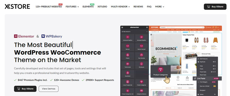 xStore is one of the best selling premium woocommerce wordpress theme in Themeforest market